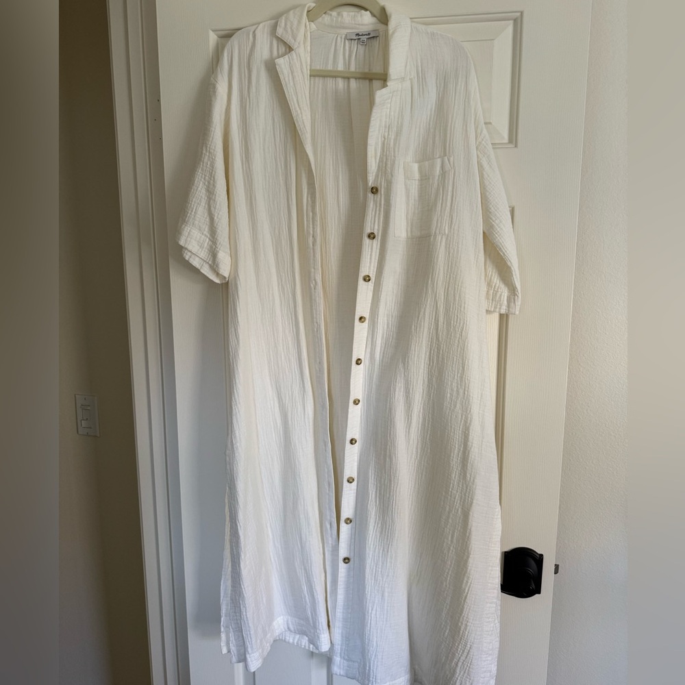 Madewell gauze swimsuit cover up.